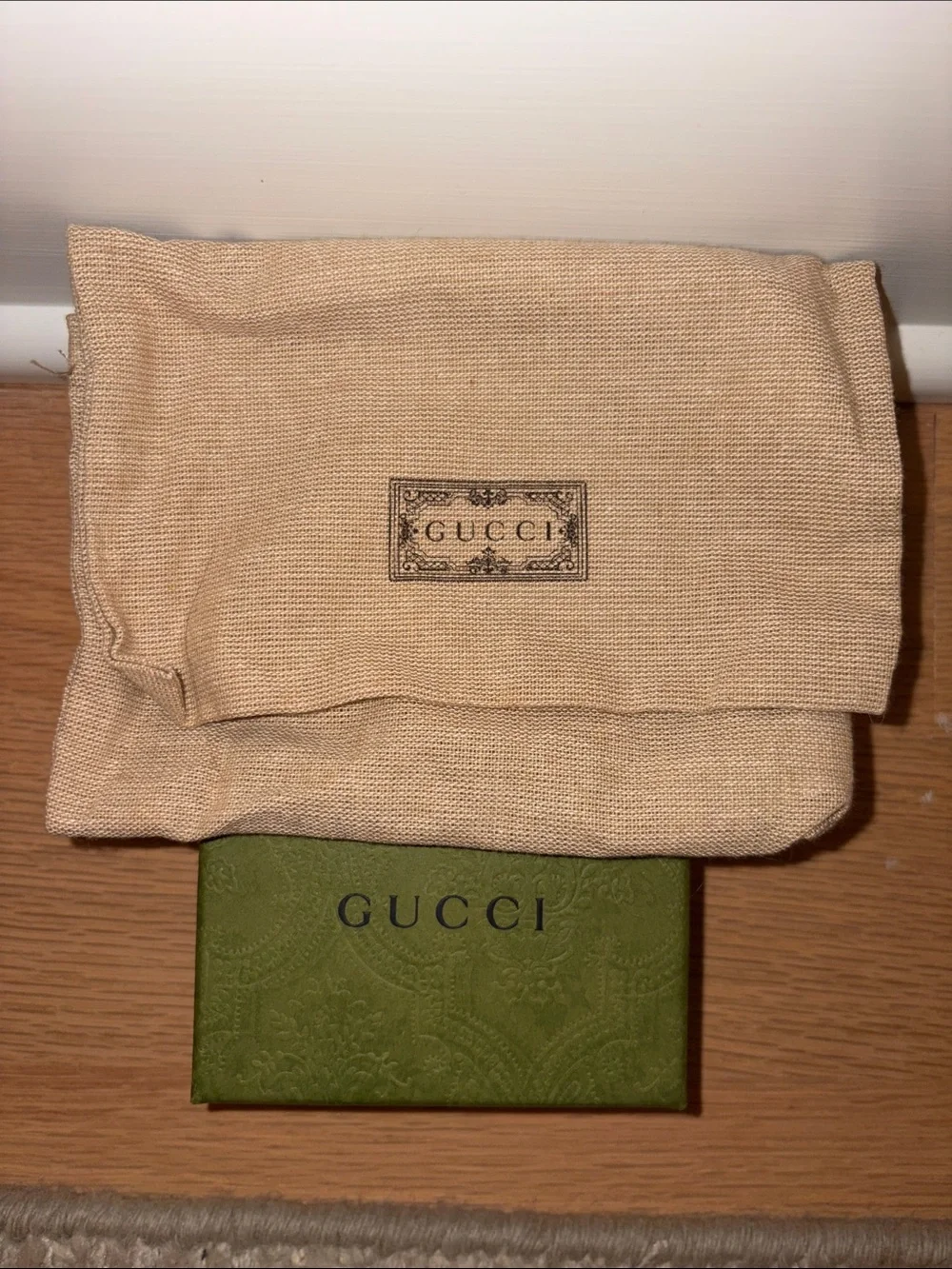 Gucci Green GG Marmont Mini Wallet with Gold Hardware